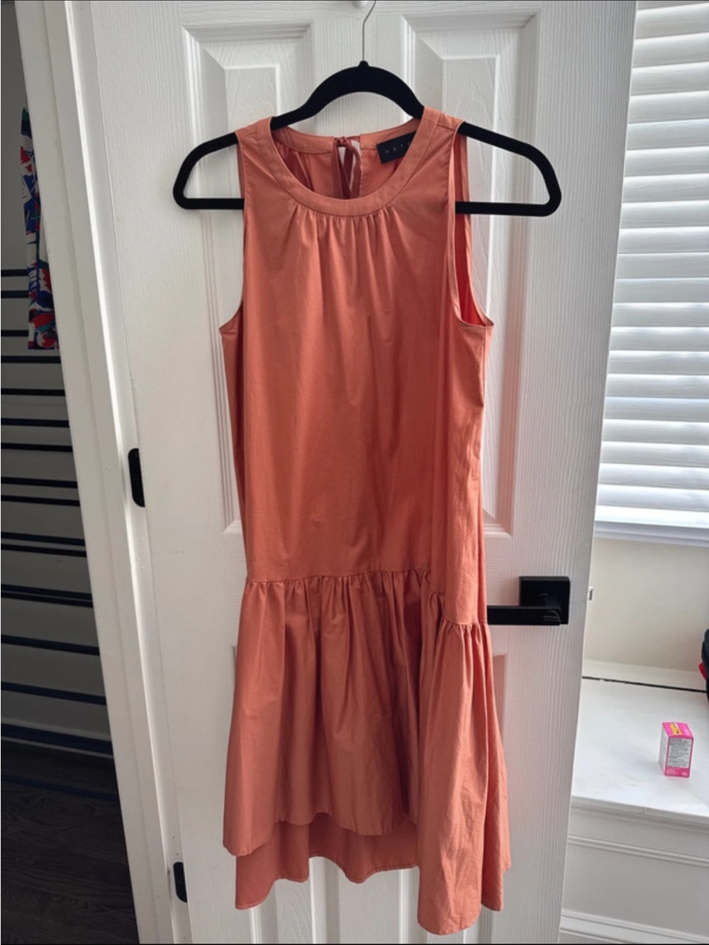 Hatch maternity dress, hatch size 0 (size 0–4), coral